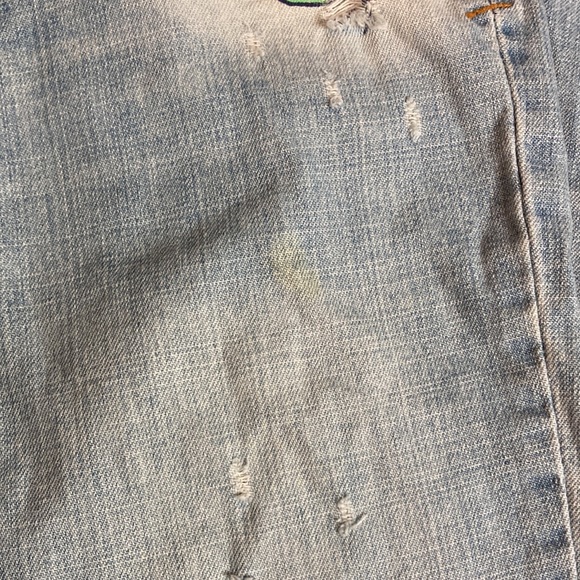 LILU 🌸 women’s jeans, size 3, distressed flower/bead boho look - Picture 12 of 13